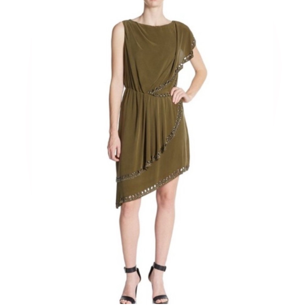 Haute Hippie Olive Green Dress